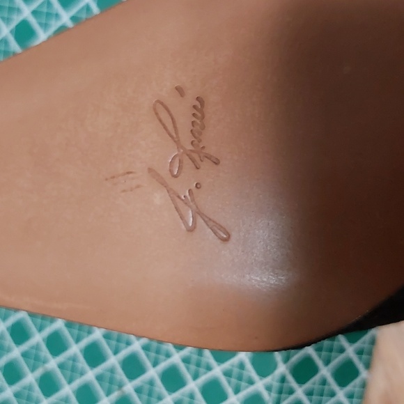 J. Renee Black EMB.Mesh Pandora Kidskin Heels - Picture 7 of 15